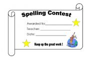 Spelling Contest