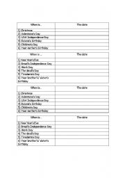 English worksheet: Ordinal Numbers activity