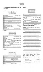 English Worksheet: Guide 3 simple past