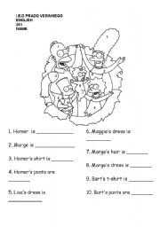 English Worksheet: Colors