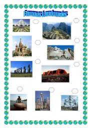 English Worksheet: Famous landmarks