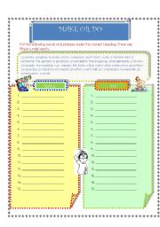 English Worksheet: Make or Do - Word Phrases