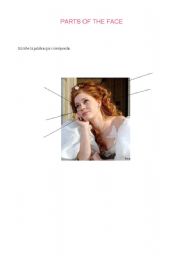 English Worksheet: Parts of the face
