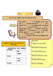 English Worksheet: PAST SIMPLE 