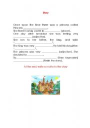 English worksheet: Fairy Tale story
