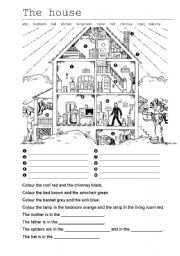 English Worksheet: The house