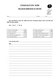 English worksheet: yes and no questions 