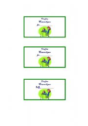 English Worksheet: Homework Passes