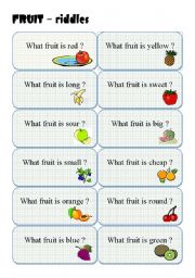 FRUIT - riddles