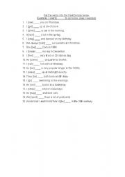 English Worksheet: Past Simple