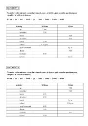English Worksheet: Present simple - pair work