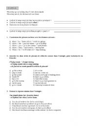 English worksheet: Future