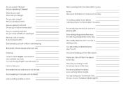 English worksheet: Present simple or continuous - translation
