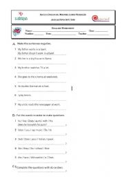 English worksheet: Simple Present