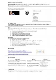 English Worksheet: WEBQUEST  Lionel Messi