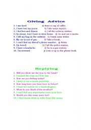 English Worksheet: Giving Advice 1