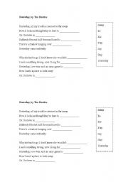 English Worksheet: Yesterday (The Beatles)
