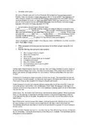 English Worksheet: Exam for an intermediate level - see description