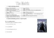 English Worksheet: The Matrix video lesson