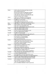English Worksheet: prepositions