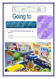 English Worksheet: Going to 