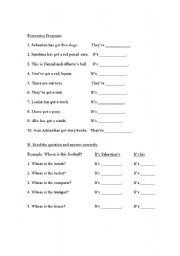 English Worksheet: Possessive Pronouns