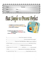 English Worksheet: Past Simple vs Present Perfect