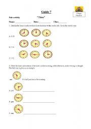 How to say the time in English