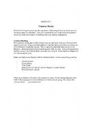 English Worksheet: Basic Photography
