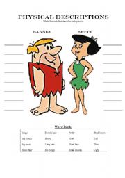 English Worksheet: Physical Descriptions