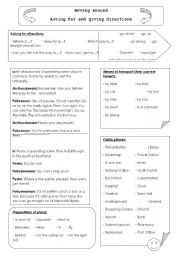 English Worksheet: Moving around