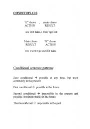 English worksheet: Conditionals