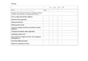 Assessment Checklists