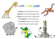 A walk in the jungle (action rhyme)