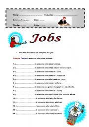 English Worksheet: Jobs