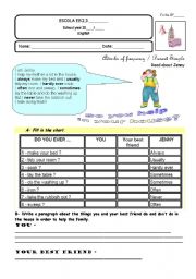 English Worksheet: How often do you help at home?