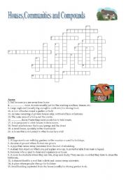 Houses, communities and compounds - Crossword