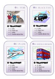 BRITAIN GO FISH CARD GAME - set 1  - transport