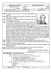 English worksheet: Count Alessandro Volta (Author-Bouabdellah)