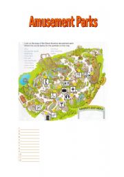 English Worksheet: Amusement Park