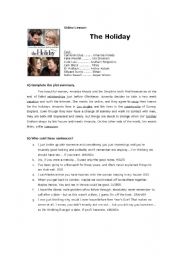 The Holiday - movie worksheet