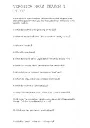 English worksheet: veronica mars season 1 pilot