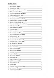 English Worksheet: Rephrasing