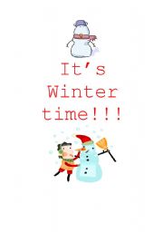 English Worksheet: winter