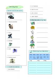 English Worksheet: Present continuous