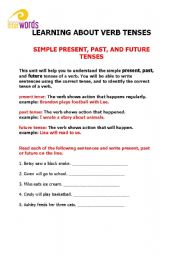 English worksheet: verb tenses