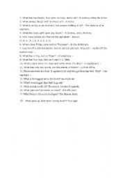 English worksheet: Riddle