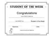 English Worksheet: certificate