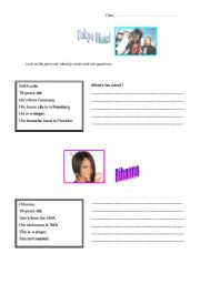 English worksheet: ID card