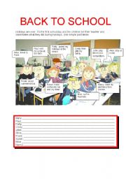 English Worksheet: BACK TO SCHOOL